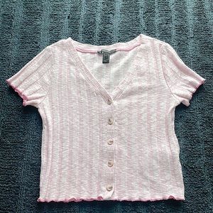 medium pink crop top (forever 21)